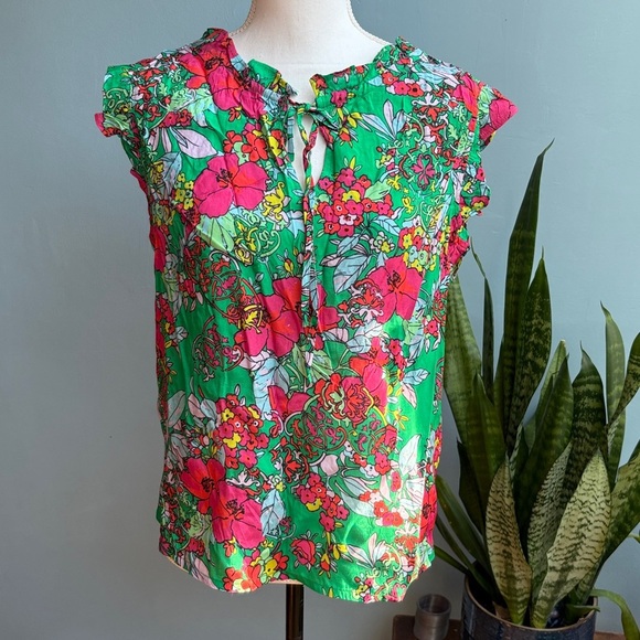 NWT Roller Rabbit Ashbury Floral Top & Pant. Large - Picture 8 of 10